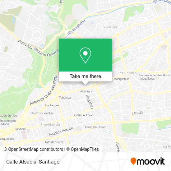 Mapa de Calle Alsacia