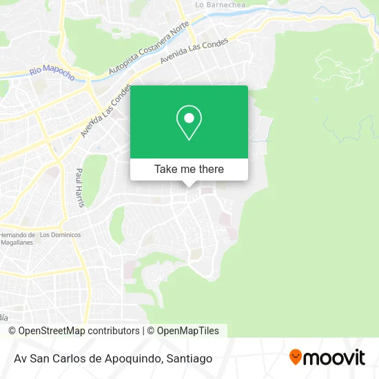 Mapa de Av San Carlos de Apoquindo