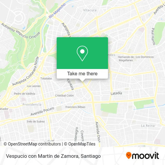 Vespucio con Martín de Zamora map
