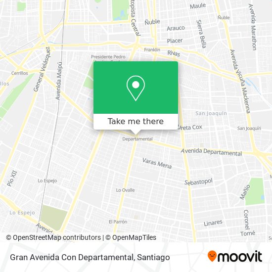 Gran Avenida Con Departamental map