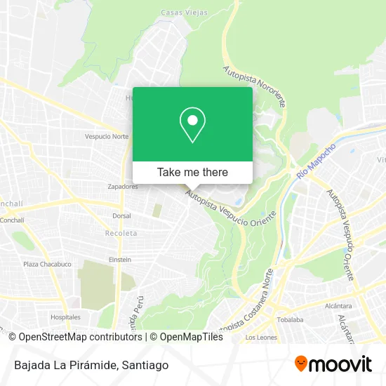 Bajada La Pirámide map