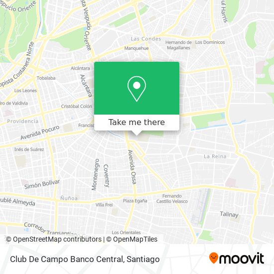 Club De Campo Banco Central map