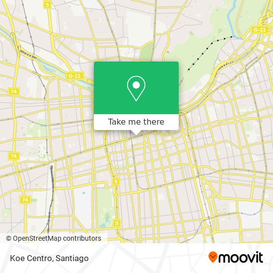 Koe Centro map