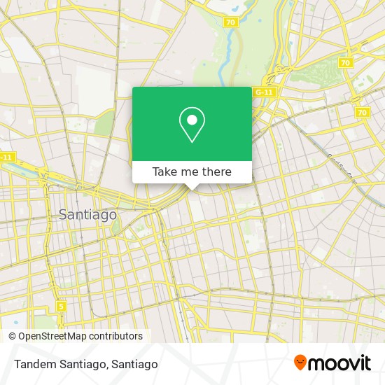 Tandem Santiago map
