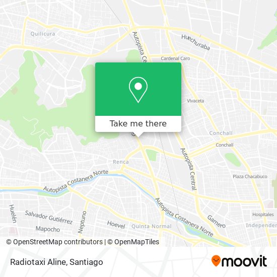 Mapa de Radiotaxi Aline