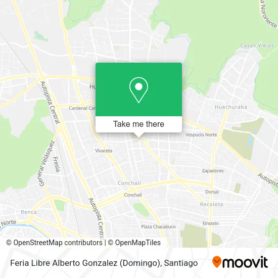 Feria Libre Alberto Gonzalez (Domingo) map