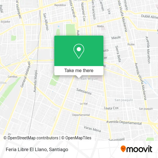 Feria Libre El Llano map