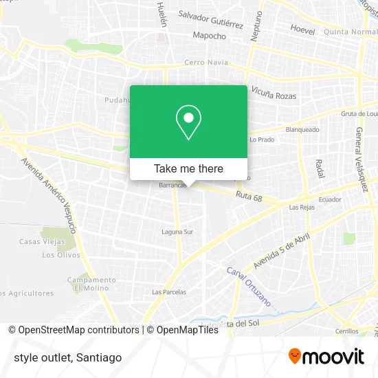style outlet map
