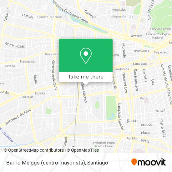 Barrio Meiggs (centro mayorista) map