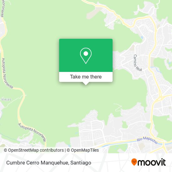 Mapa de Cumbre Cerro Manquehue
