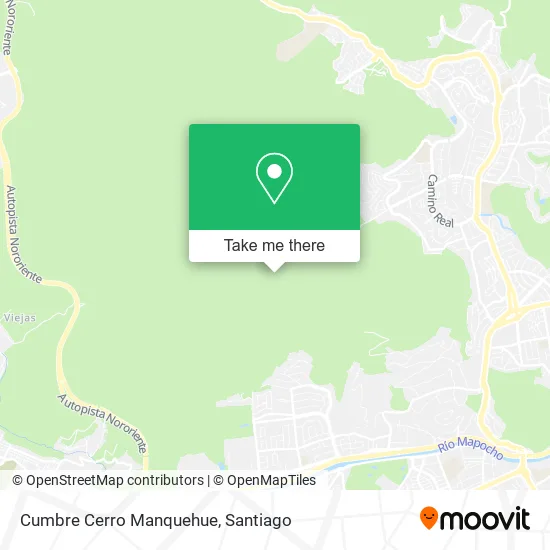 Cumbre Cerro Manquehue map