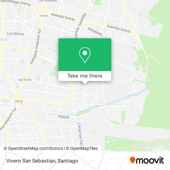 Vivero San Sebastian map