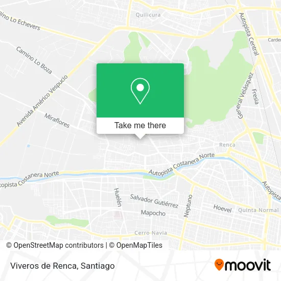 Viveros de Renca map