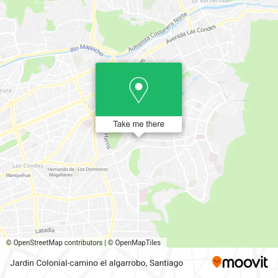 Jardin Colonial-camino el algarrobo map