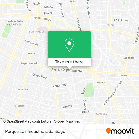 Parque Las Industrias map