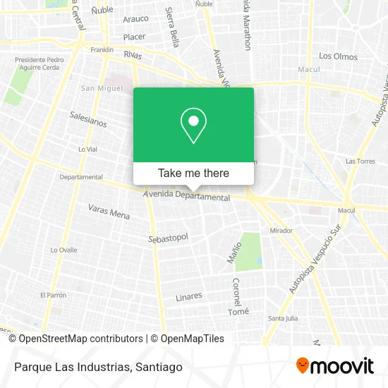 Parque Las Industrias map