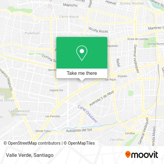Valle Verde map