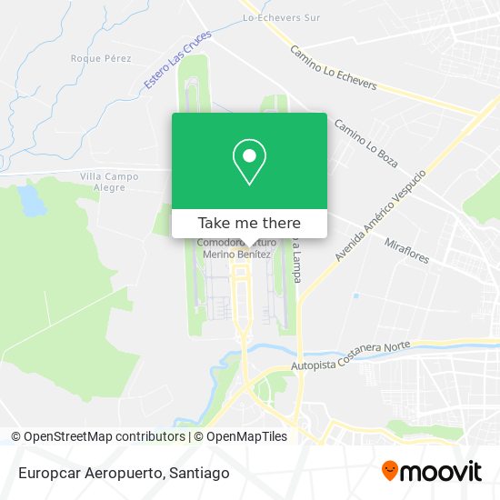 Mapa de Europcar Aeropuerto