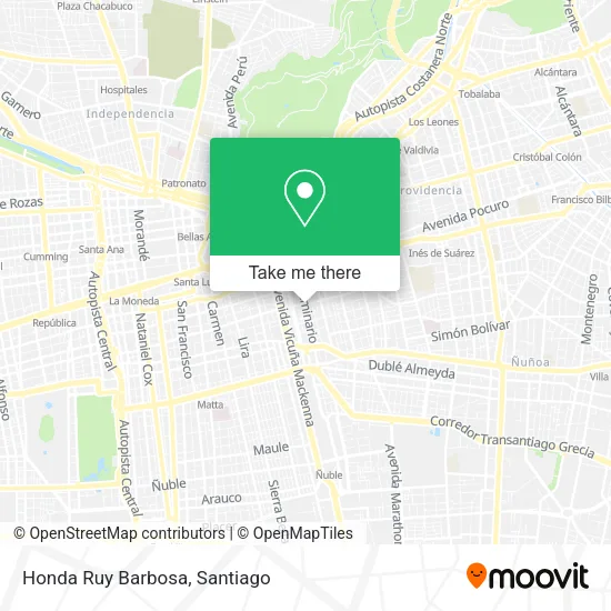 Honda Ruy Barbosa map