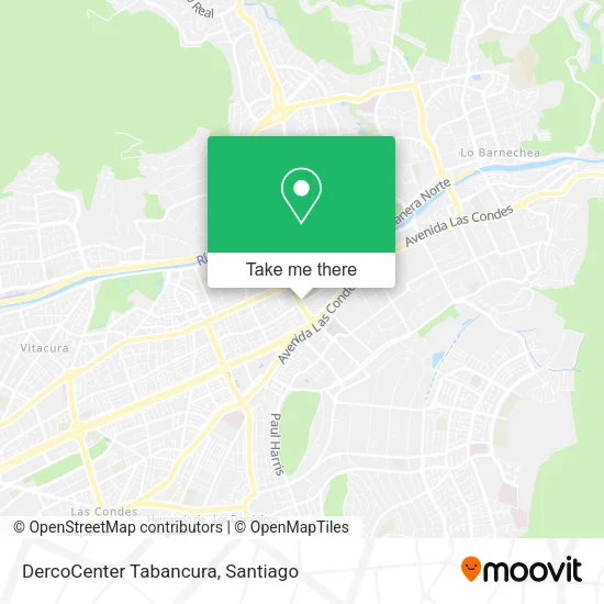 DercoCenter Tabancura map