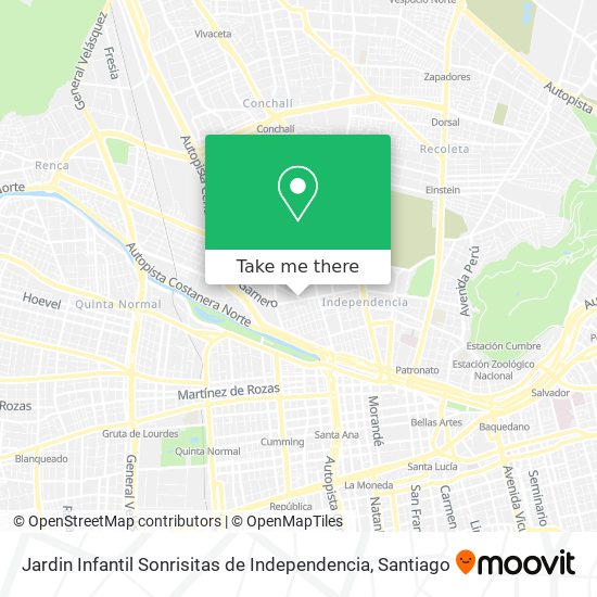 Jardin Infantil Sonrisitas de Independencia map