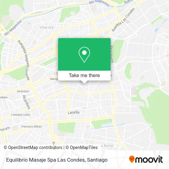 Equilibrio Masaje Spa Las Condes map