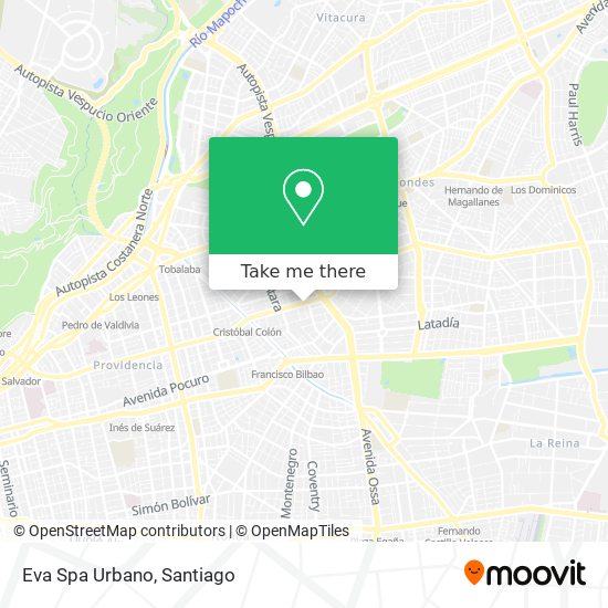 Eva Spa Urbano map