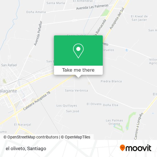 Mapa de el oliveto