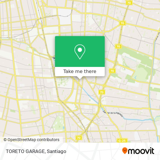 TORETO GARAGE map