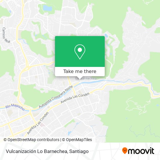 Vulcanización Lo Barnechea map