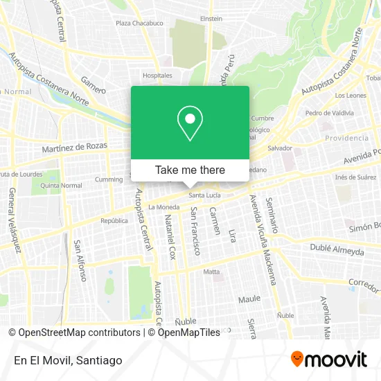En El Movil map