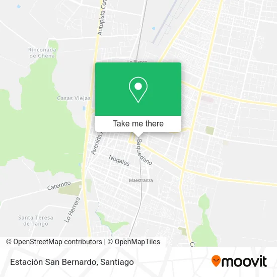 Estación San Bernardo map