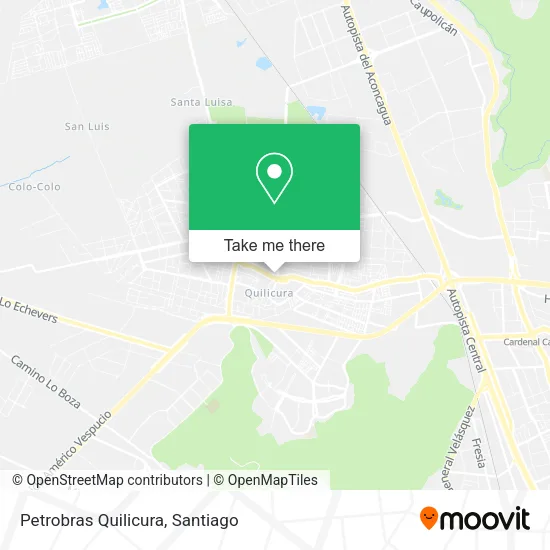Petrobras Quilicura map