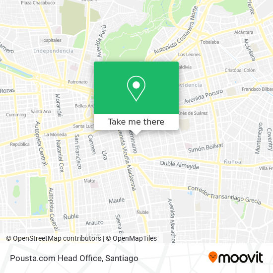 Pousta.com Head Office map