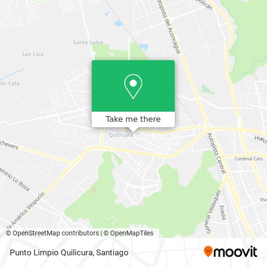 Punto Limpio Quilicura map