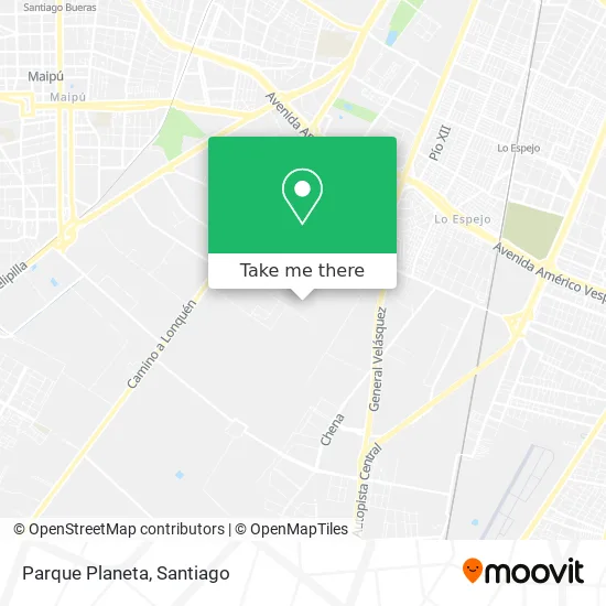 Parque Planeta map