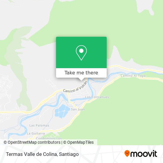 Mapa de Termas Valle de Colina