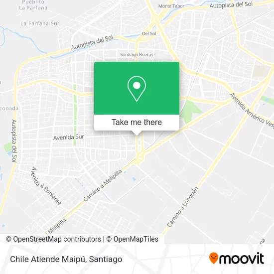 Chile Atiende Maipú map