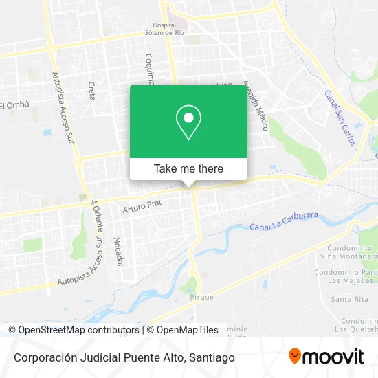 Corporación Judicial Puente Alto map