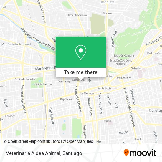 Veterinaria Aldea Animal map