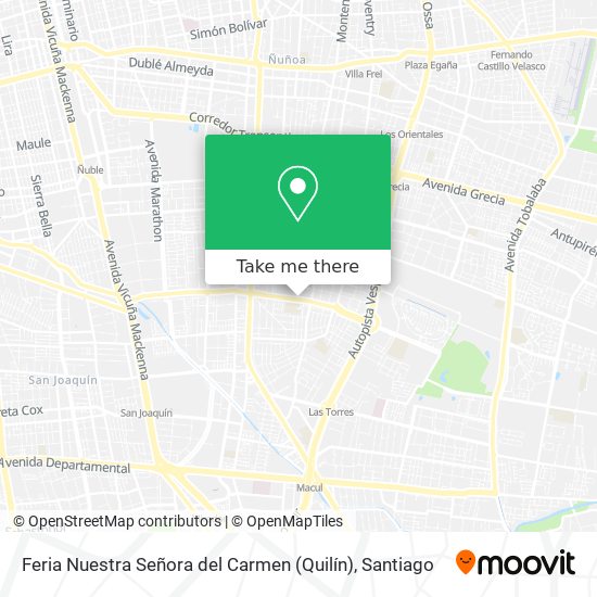 Feria Nuestra Señora del Carmen (Quilín) map