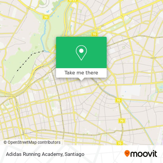 Adidas Running Academy map