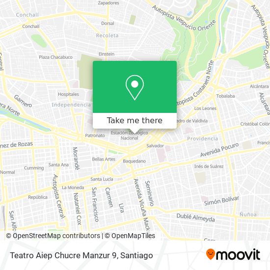 Teatro Aiep Chucre Manzur 9 map