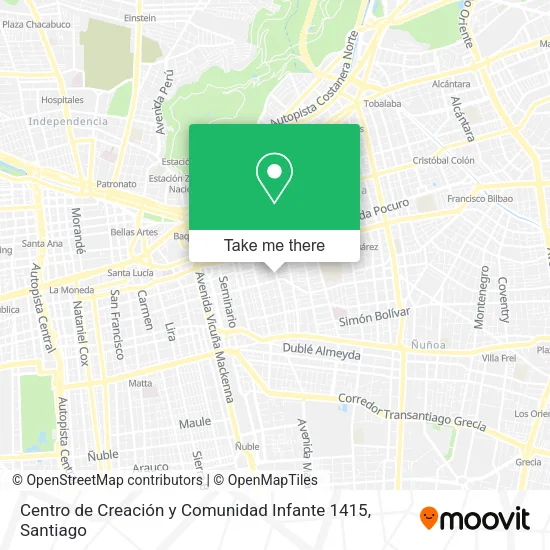 Centro de Creación y Comunidad Infante 1415 map