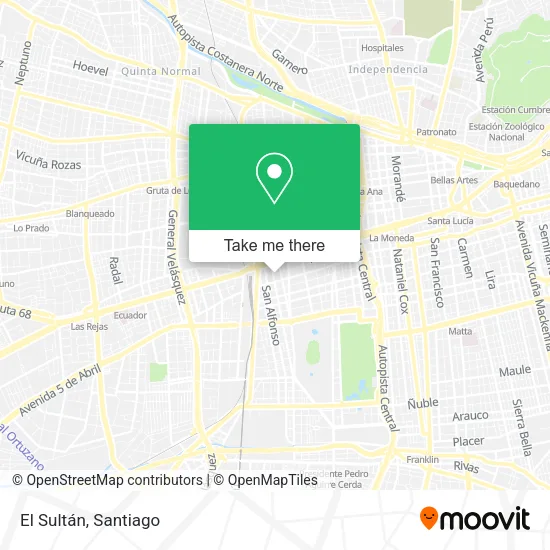 El Sultán map