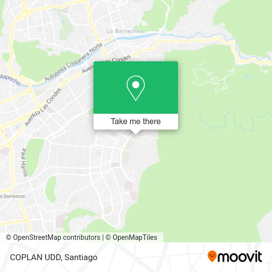 Mapa de COPLAN UDD