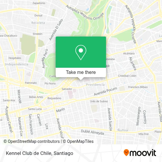 Kennel Club de Chile map