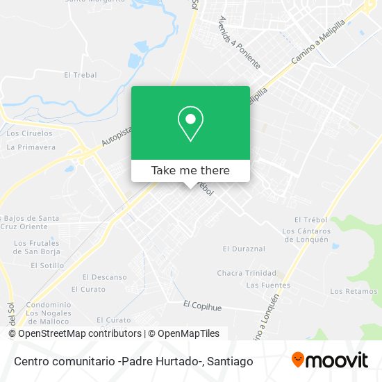 Centro comunitario -Padre Hurtado- map