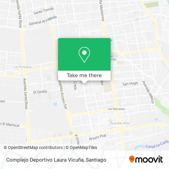 Complejo Deportivo Laura Vicuña map