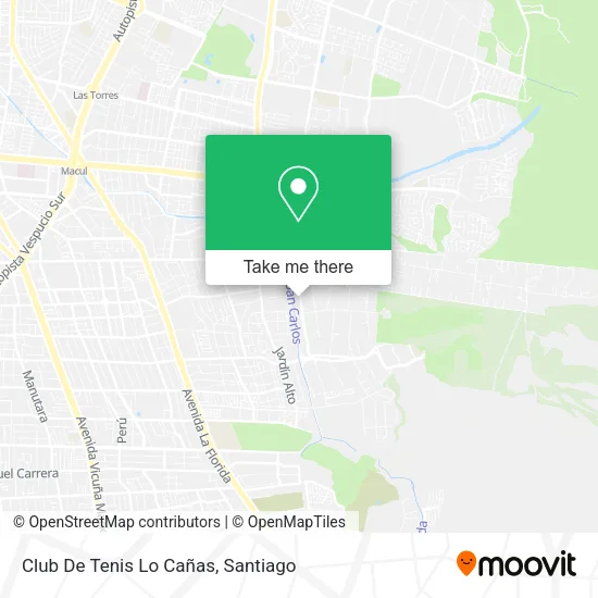 Club De Tenis Lo Cañas map